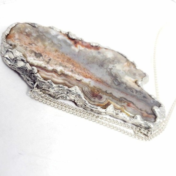Lace Agate Necklace - Picture 4 of 8